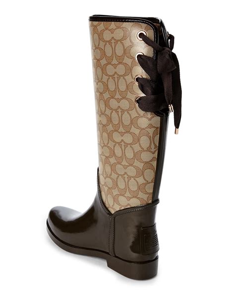 Coach rain boots women + FREE SHIPPING 